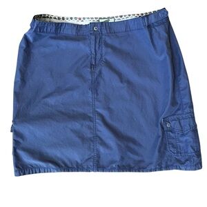 Horny Toad Women’s 14 Skirt Purple Side Pockets Zip Adjustable Waist